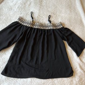 Maurices off the shoulder black top